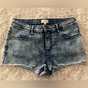 Distressed shorts